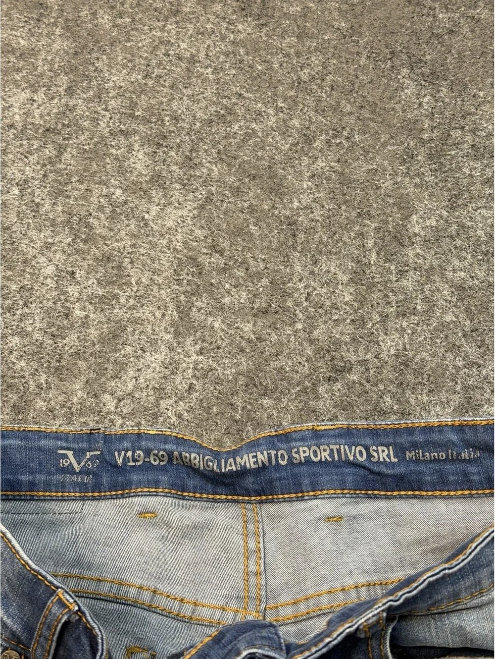 Vince Camuto V19-69 Moto Biker Jeans Mens 32x30 Slim Taper Blue NWT